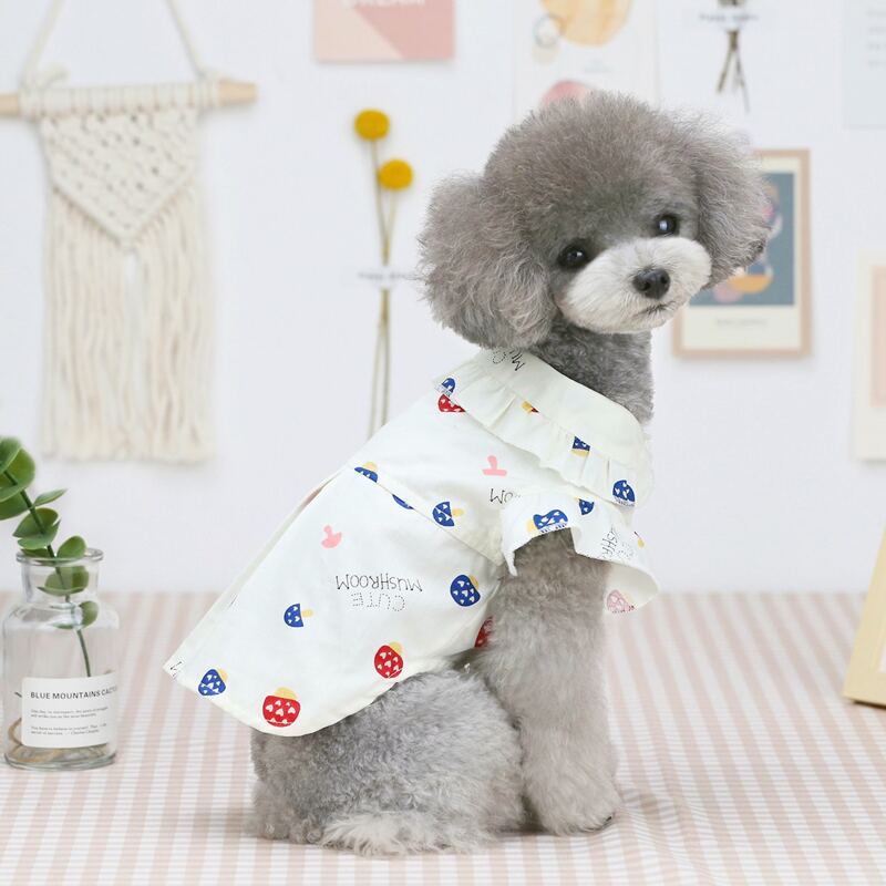 

Mushroom Print Pet Shirt, Multicolor
