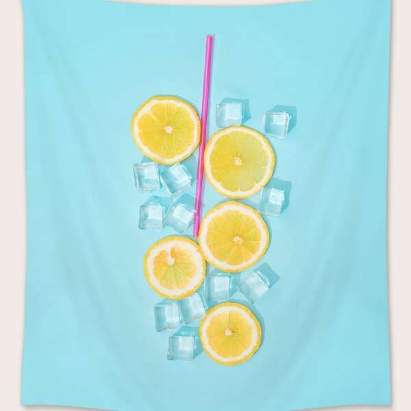 

Lemon Print Tapestry, Multicolor