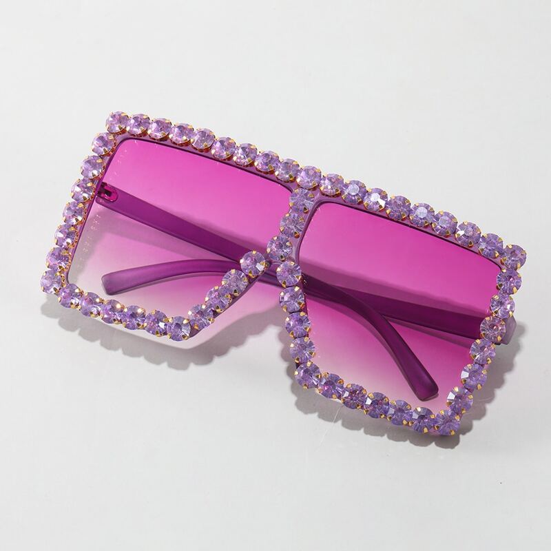 

Rhinestone Flat Top Sunglasses