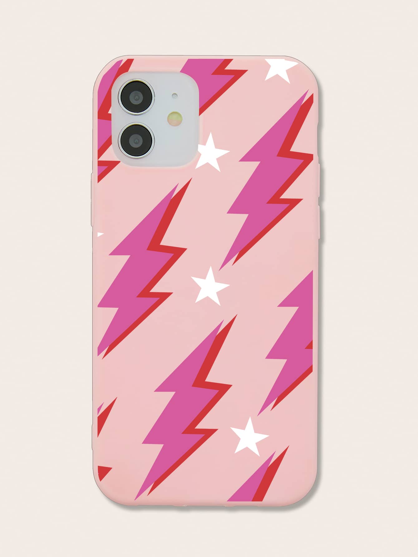 閃電圖案手機殼 - 粉色 - 查看 1