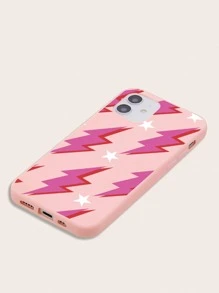 閃電圖案手機殼 - 粉色 - 查看 2
