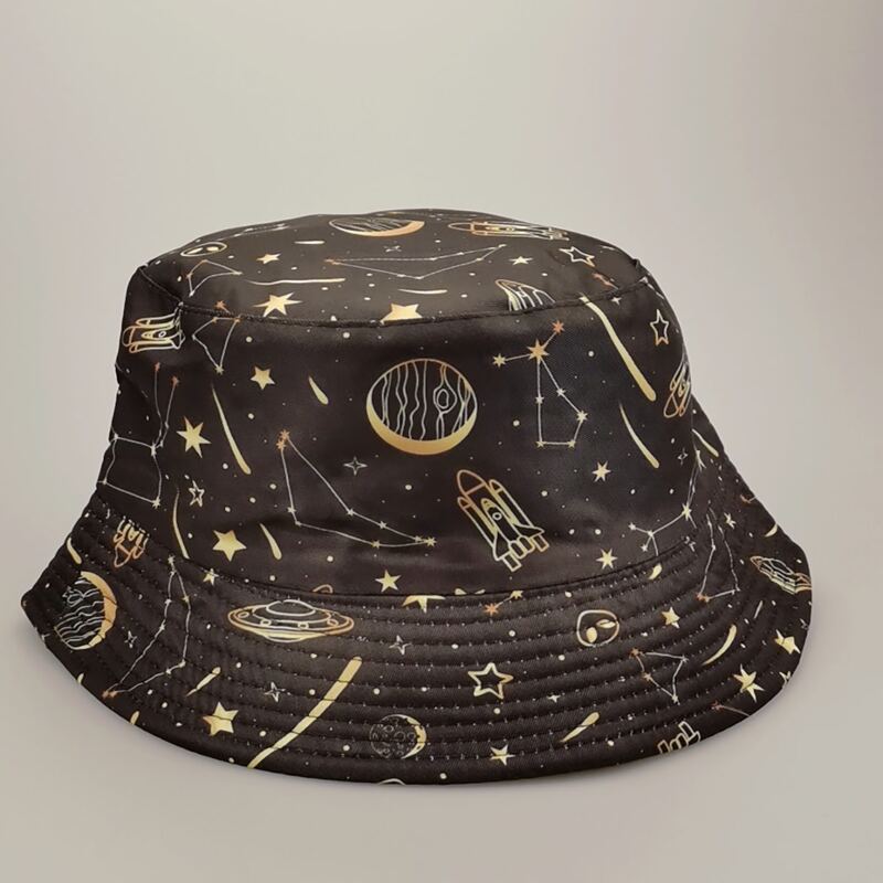 

Galaxy Pattern Bucket Hat, Black