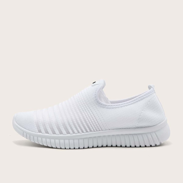 

Slip On Knit Sneakers, White