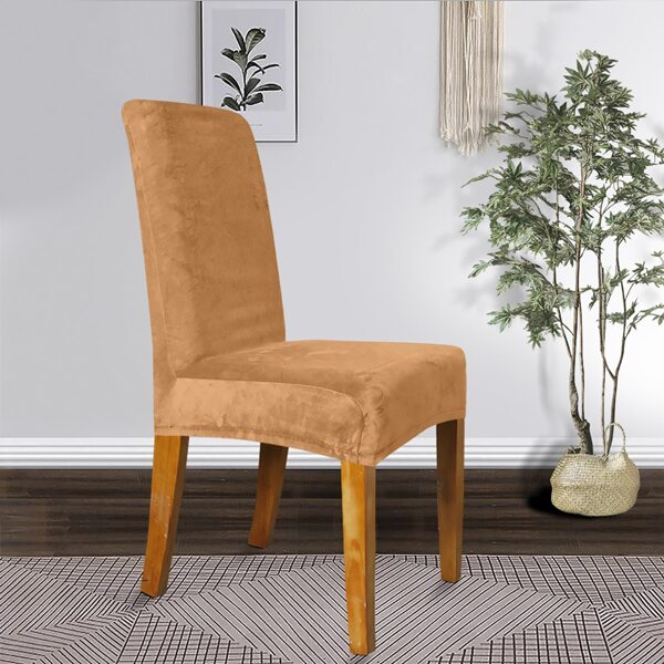 

Solid Color Stretchy Chair Cover, Camel