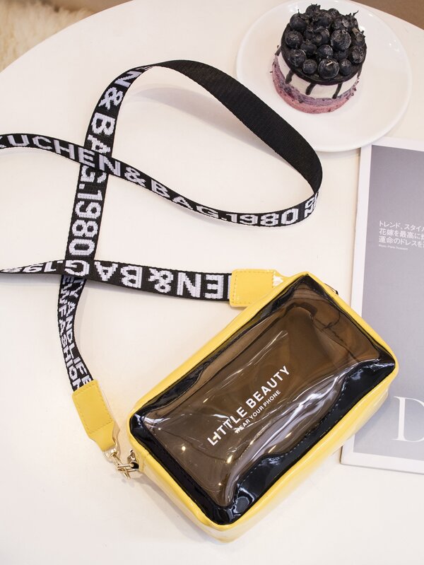 Mini Letter Graphic Crossbody Bag SHEIN USA