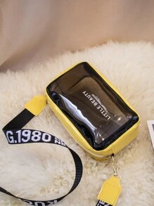 Mini Letter Graphic Crossbody Bag - Multicolor - View 3