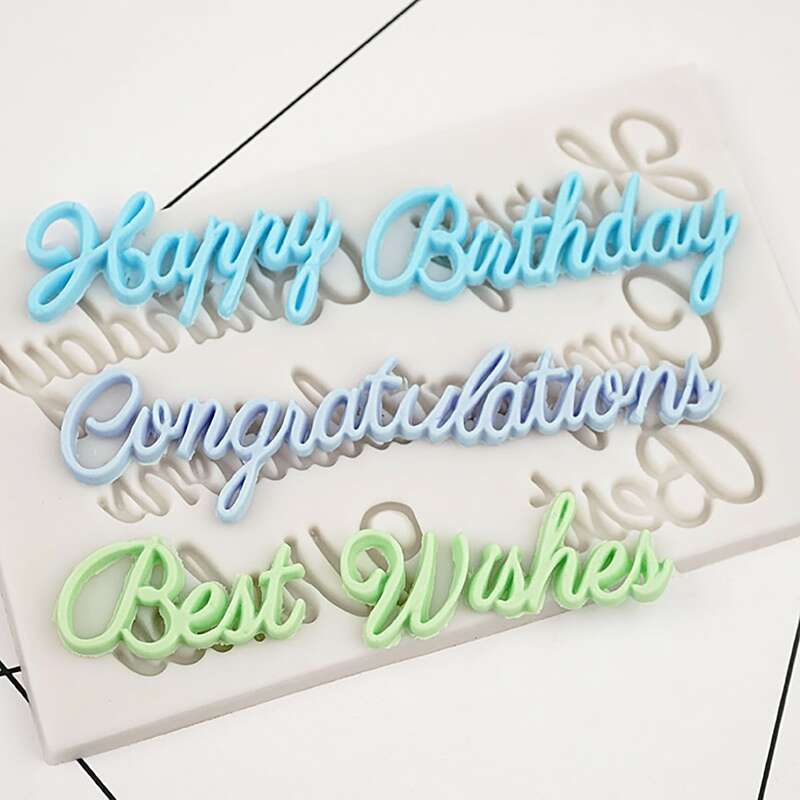

1pc Birthday Chocolate Mold, Multicolor