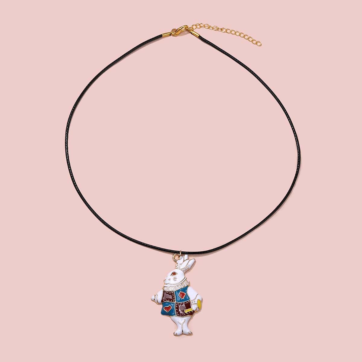 

Cartoon Design Pendant Necklace, Multicolor