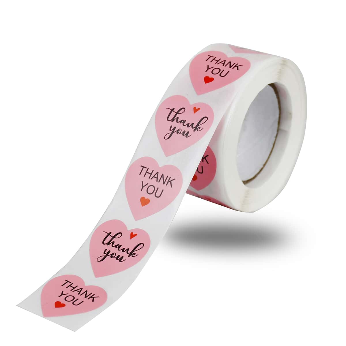 

500pcs Slogan Heart Sticker, Pink