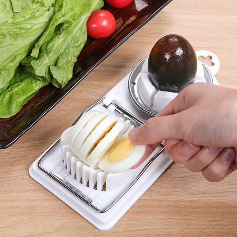 

1pc Multifunctional Household Egg Cutter, White