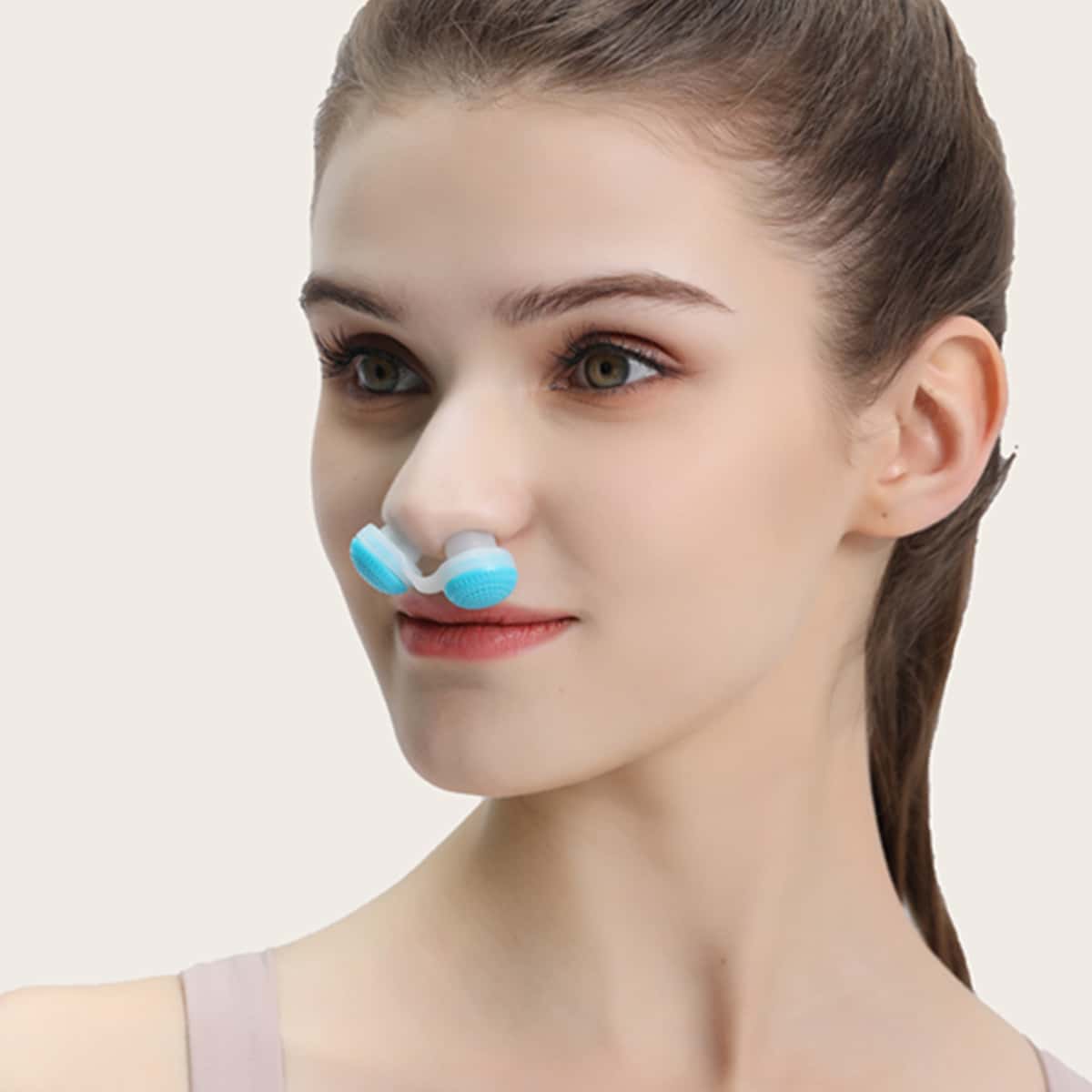 

Air Purifier Anti-Snoring Device, Blue and white