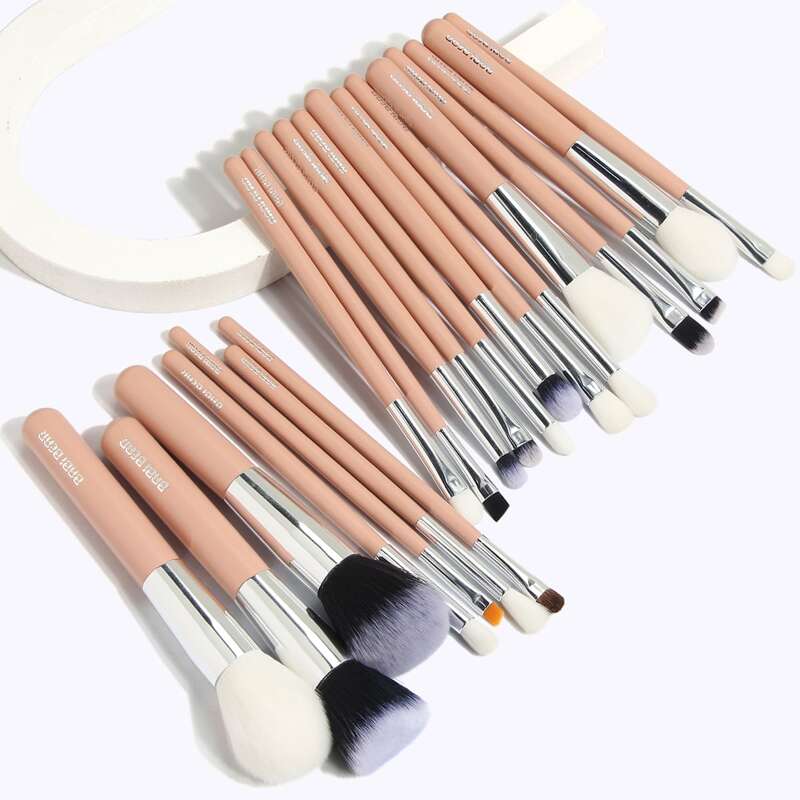 

20pcs Makeup Brush Set, Pink