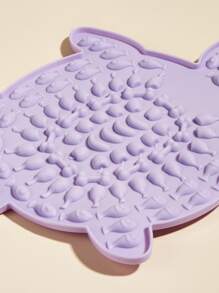 1pc Tortoise Shaped Pet Lick Pad - Purple - View 2