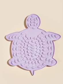 1pc Tortoise Shaped Pet Lick Pad - Purple - View 3
