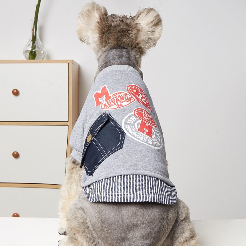 

Pocket Detail Pet Sweatshirt, Grey