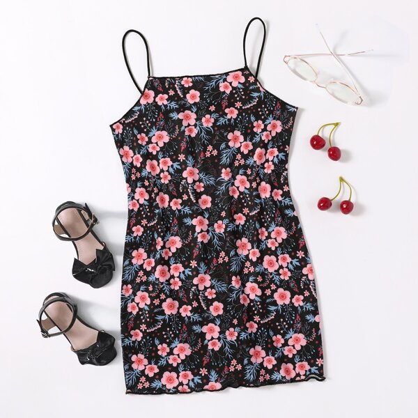 

Toddler Girls Floral Print Cami Dress, Multicolor