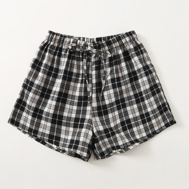 

Plaid Tie Front Shorts, Multicolor