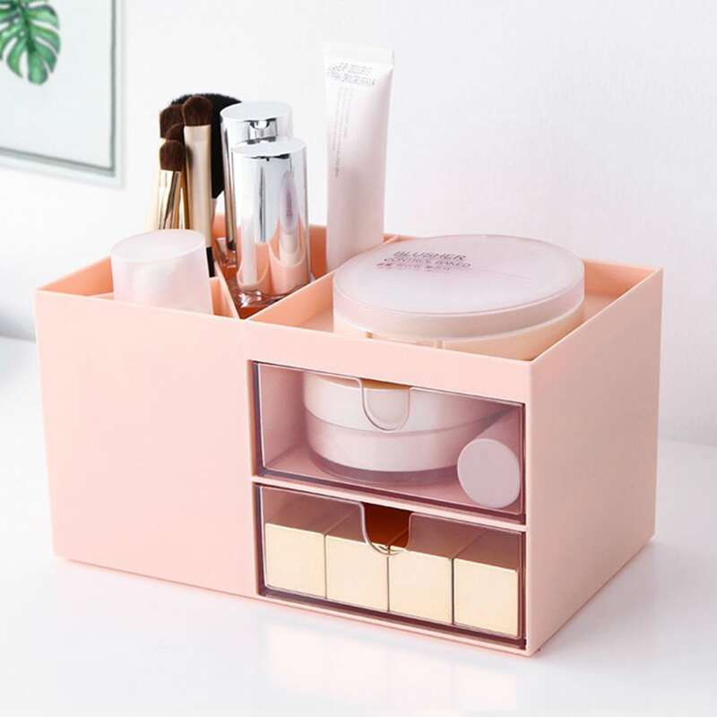 

Clear Drawer Makeup Organizer, Multicolor