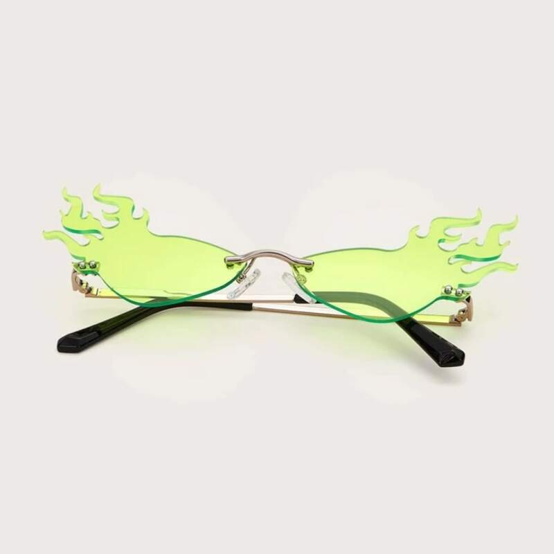 

Flame Rimless Sunglasses, Rose gold