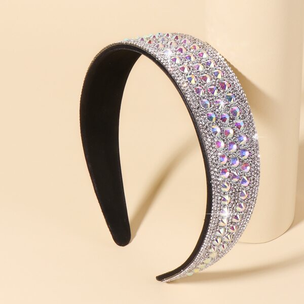 

Girls Crystal Decor Hair Hoop, Silver