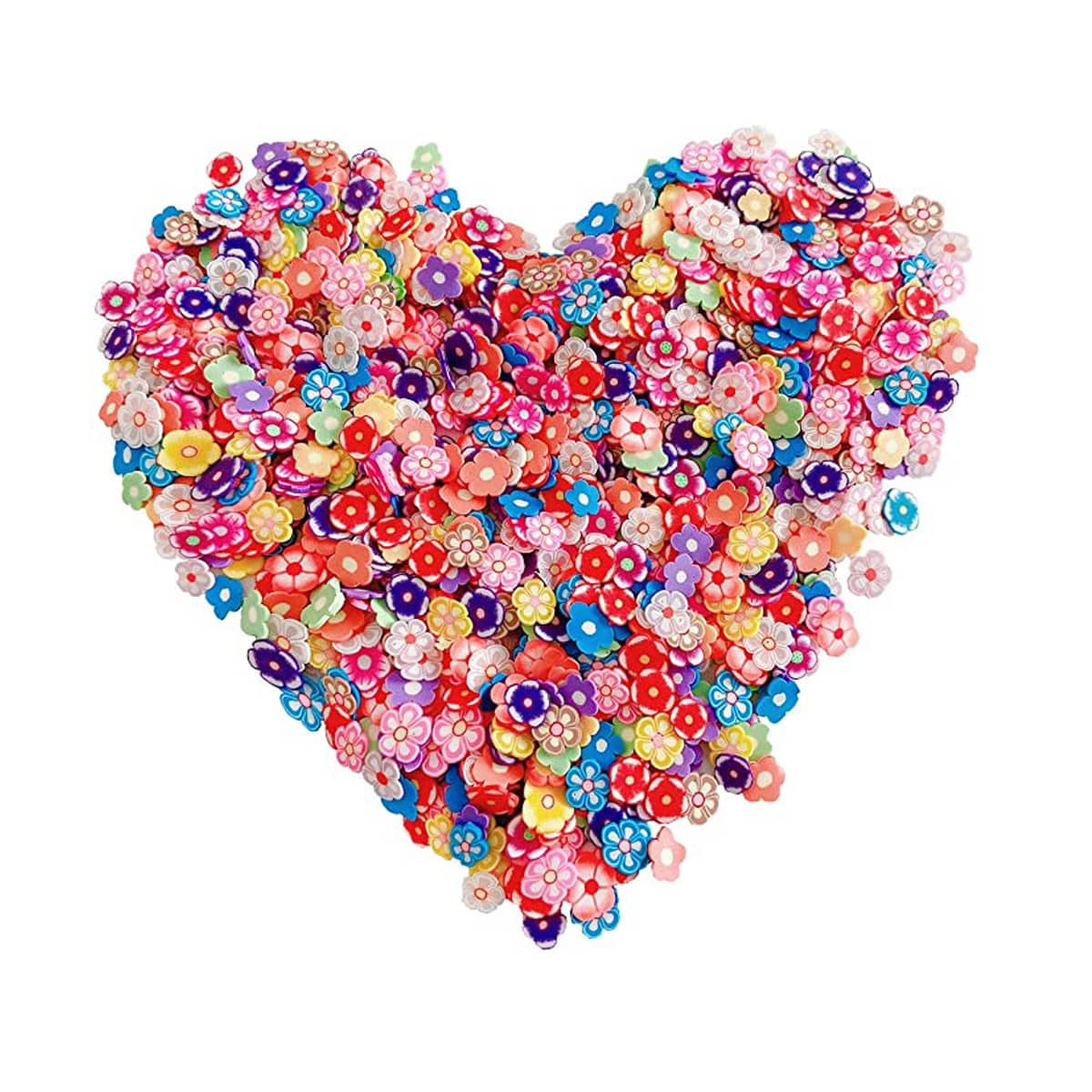 

1000pcs Flower DIY Clay Fragments, Multicolor