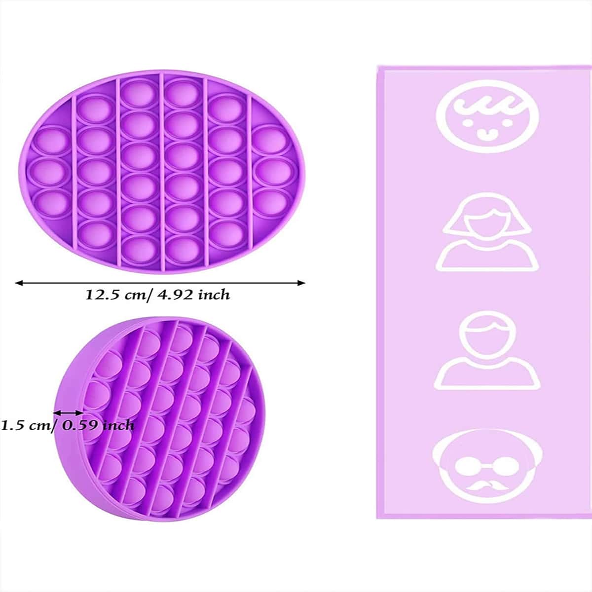 

1pc Random Push Bubble Decompression Toy, Multicolor