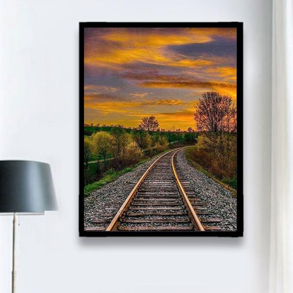 

Railway Pattern Diamond Painting Without Frame, Multicolor