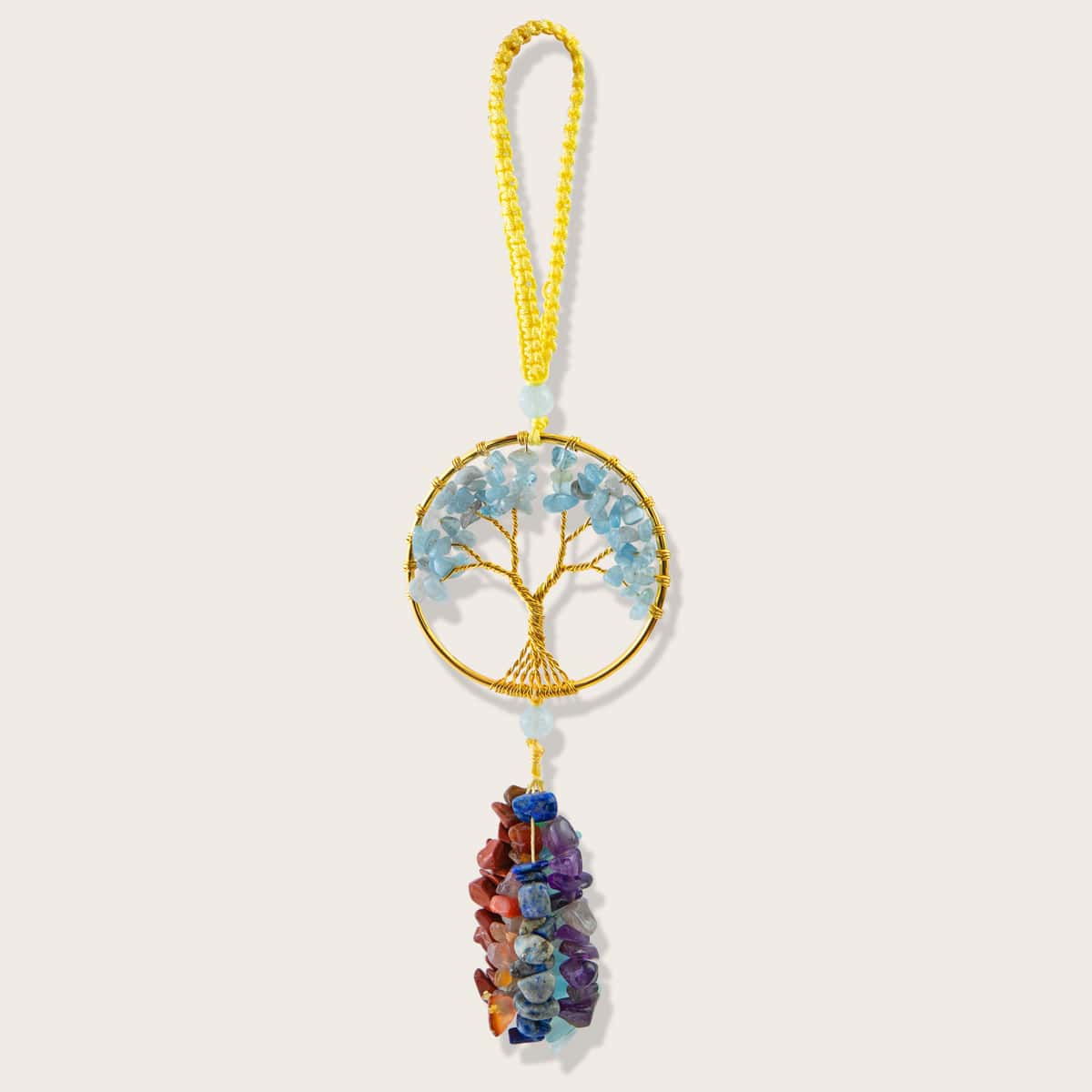 

Tree Shaped Tassel Wall Hanging, Blue