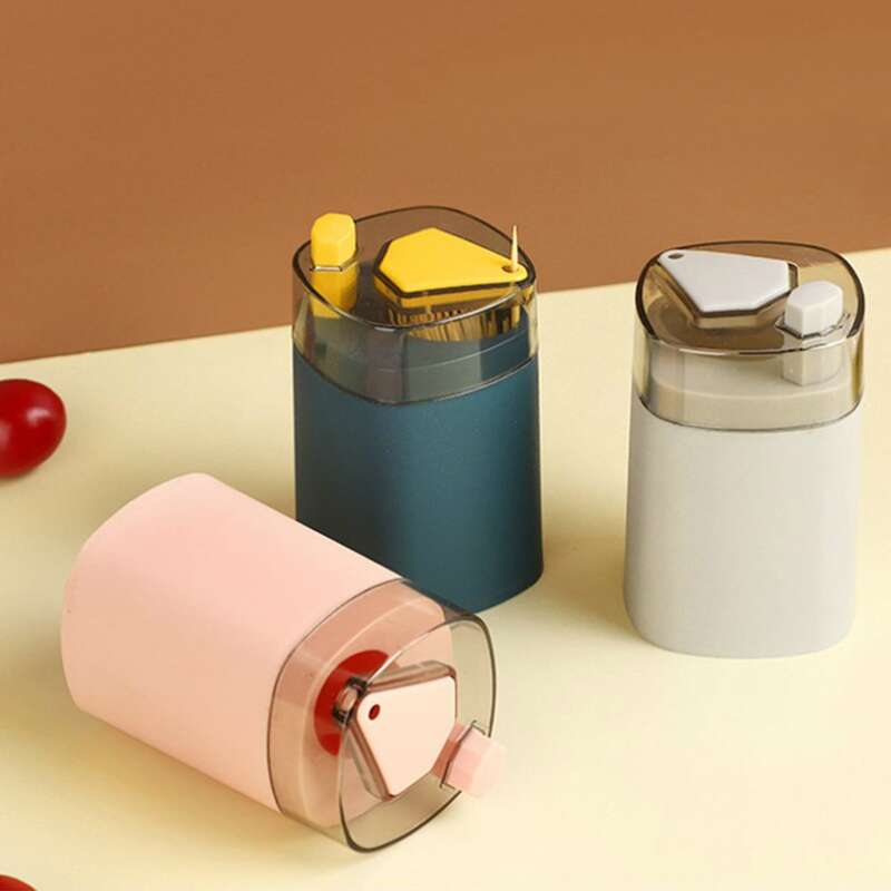 

1pc Toothpick Automatic Eject Box, Multicolor
