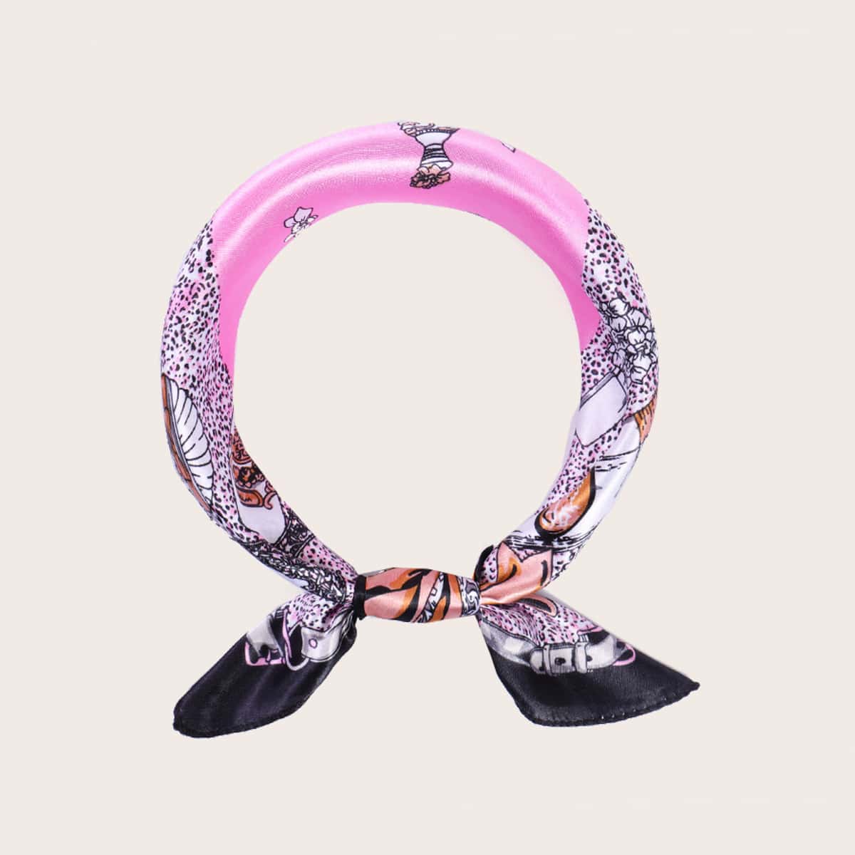 

Cosmetic Pattern Bandana, Multicolor