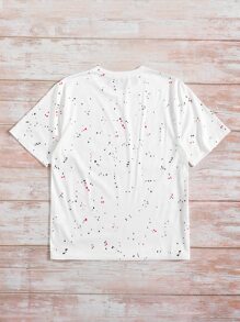 SHEIN LUNE Áo thun Plus size Tất cả trên in Giải trí - trắng - Xem 2