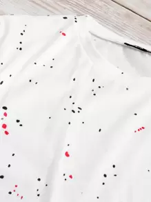 SHEIN LUNE Áo thun Plus size Tất cả trên in Giải trí - trắng - Xem 4