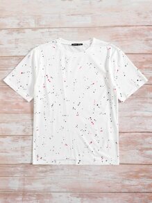 SHEIN LUNE Áo thun Plus size Tất cả trên in Giải trí - trắng - Xem 5