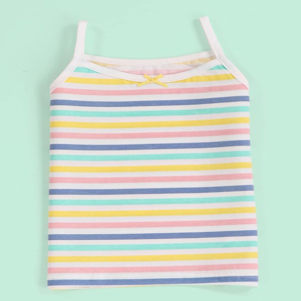

Toddler Girls Striped Bow Detail Cami Top, Multicolor