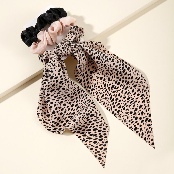 

3pcs Knot Design Hair Tie, Multicolor
