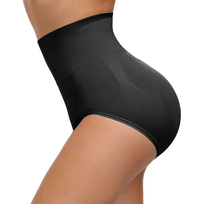 

High Waisted Seamless Shapewear Panty, Black