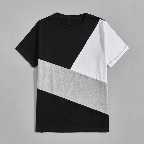 

Men Cut And Sew Tee, Multicolor