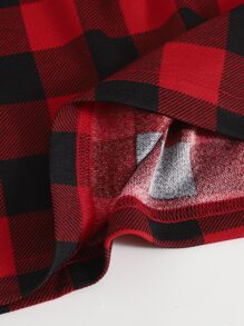 SHEIN EZwear Plus Buffalo Plaid Bodycon Dress - Multicolor - View 5