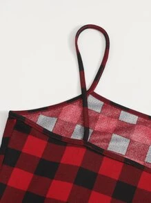 SHEIN EZwear Plus Buffalo Plaid Bodycon Dress - Multicolor - View 6