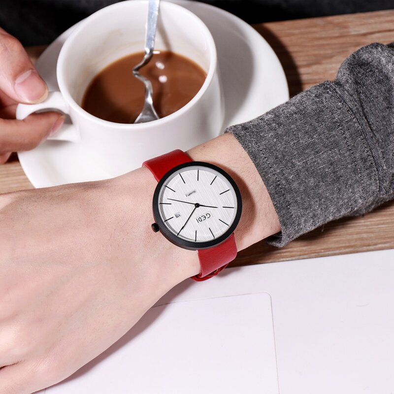 

Guys Round Pointer Quartz Watch