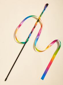 1pc Rainbow Fabric Ribbon Texture Cat Toy, Suitable For Cats, Great For Entertainment And Relaxation - Multicolor - View 4