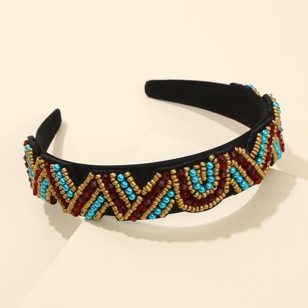 

Bead Decor Hair Hoop, Multicolor