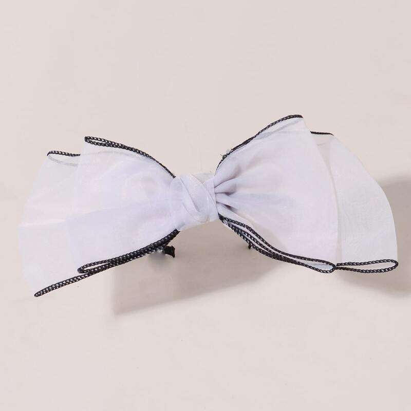 

Big Bow Headband, Black and white