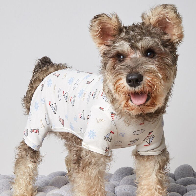 

Sailboat Print Pet Pajamas, Multicolor