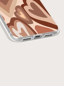 Heart Phone Case - Brown - View 3