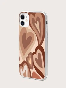 Heart Phone Case - Brown - View 4