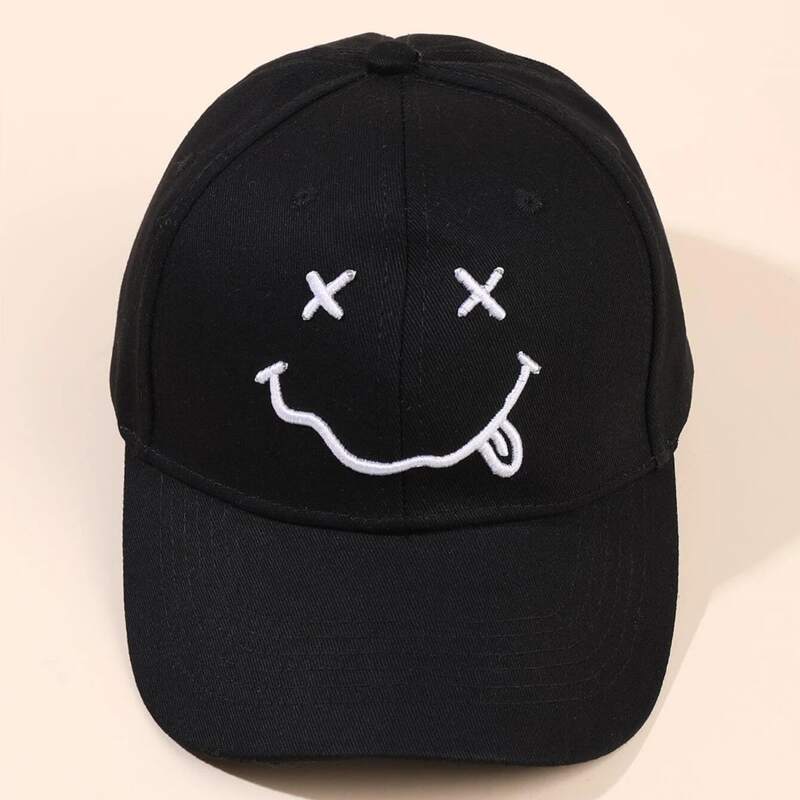 

Cartoon Embroidery Baseball Cap, Black