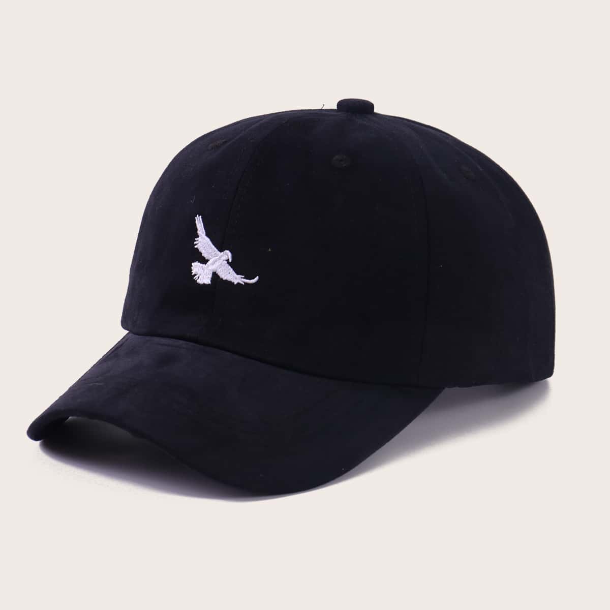

Guys Bird Embroidery Baseball Cap, Black