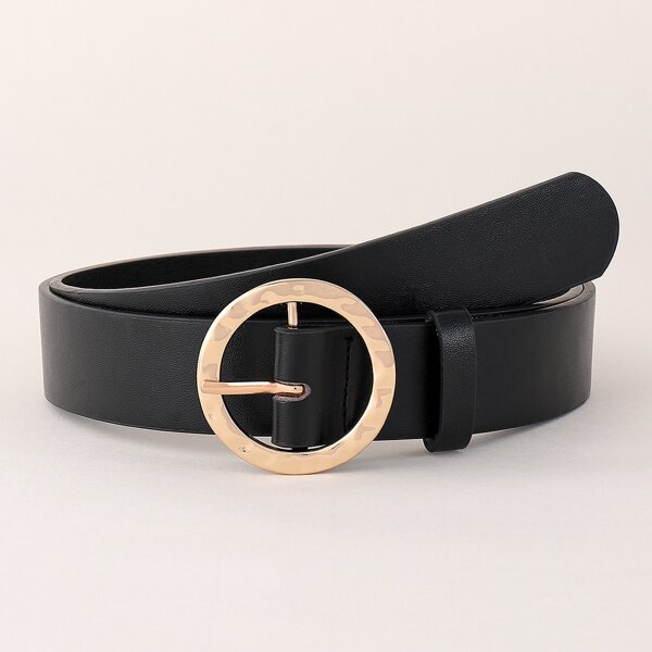 

Metal Buckle Belt, Black