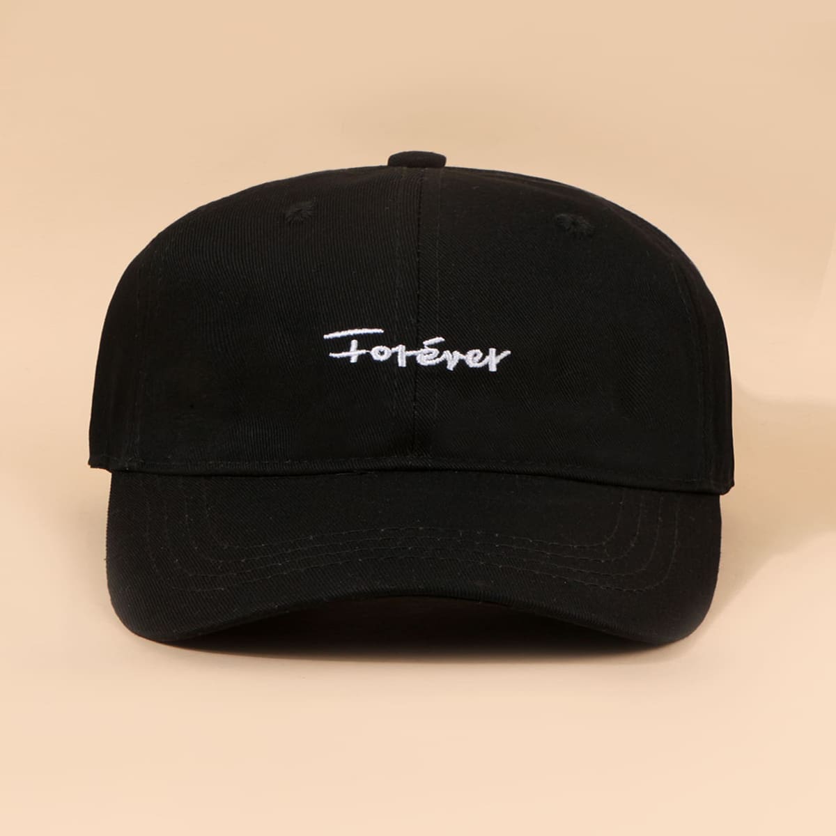 

Guys Letter Embroidery Baseball Cap, Black